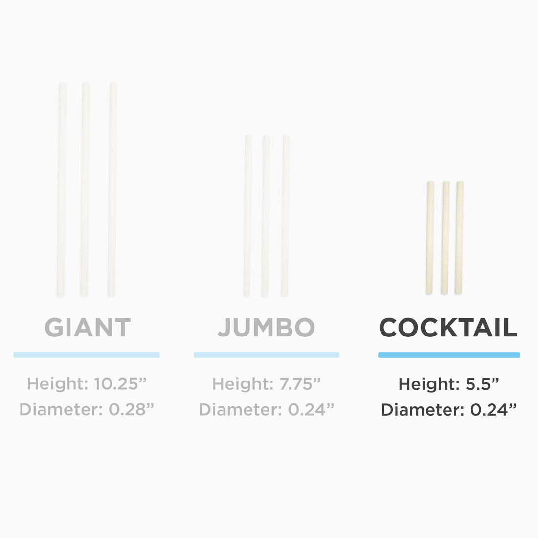 5.5" Cocktail Straw